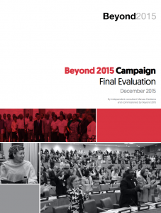 Beyond 2015 evaluation report cover
